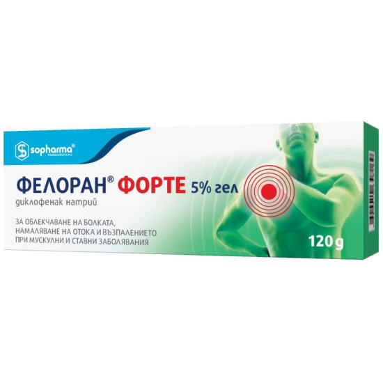 ФЕЛОРАН ФОРТЕ СОФАРМА гел 5% 120 г