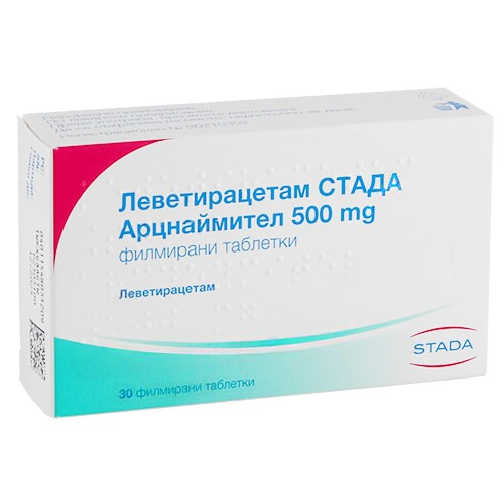 ЛЕВЕТИРАЦЕТАМ СТАДА АРЦНАЙМИТЕЛ табл 500 мг х 30 бр - Лекарства с рецепта ЛЕВЕТИРАЦЕТАМ СТАДА АРЦНАЙМИТЕЛ табл 500 мг х 30 бр - Лекарства с рецепта