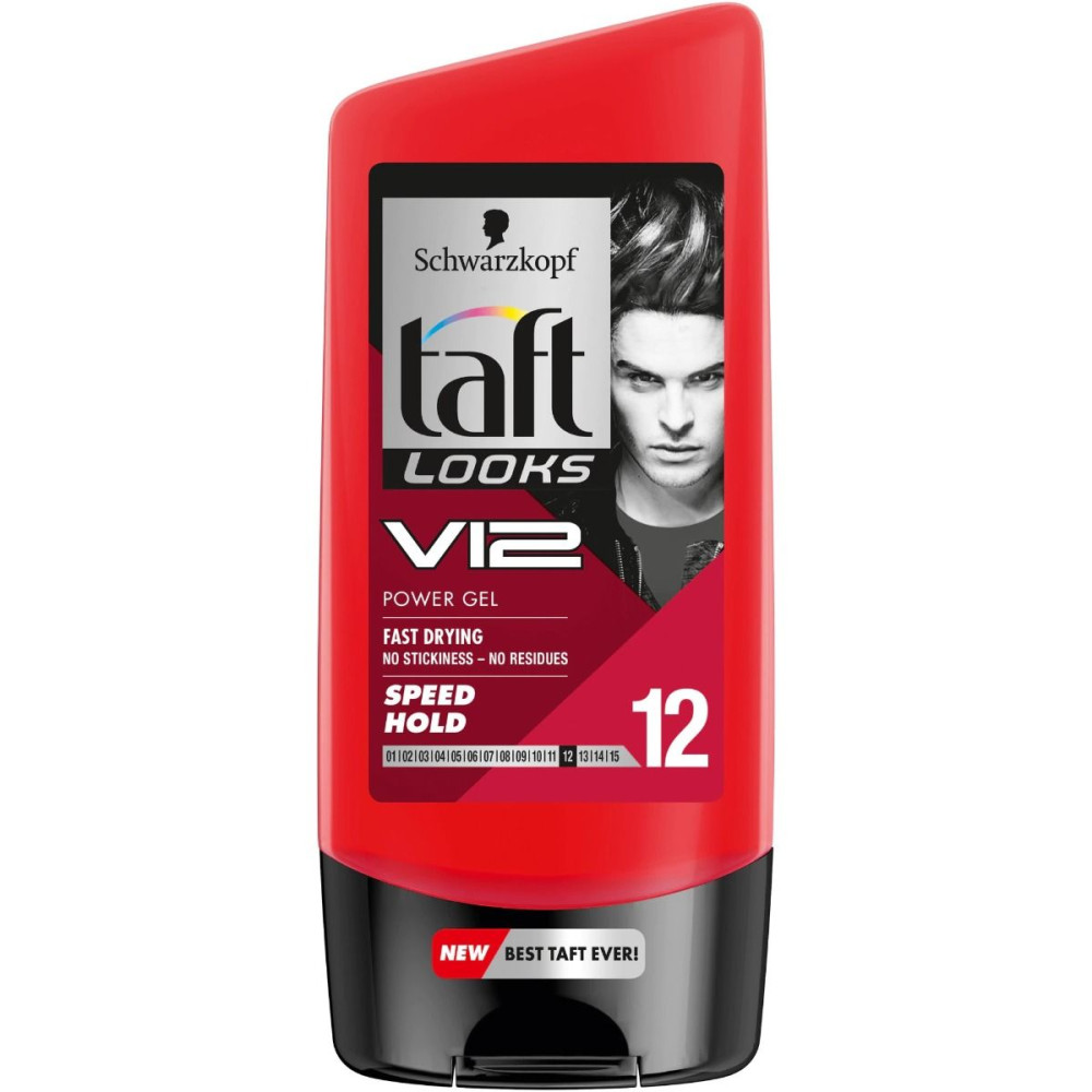 ТАФТ V12 бързосъхнещ гел за коса 150 мл - Грижа за косата