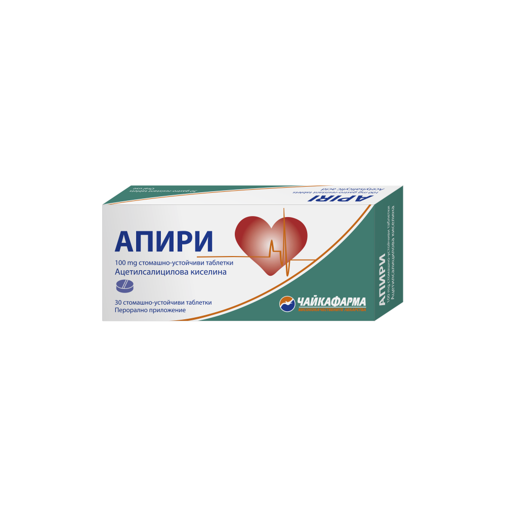 Apiri tablets 100 mg 30 br. / Апири таблетки 100 мг. 30 бр. - Сърдечно-съдова система