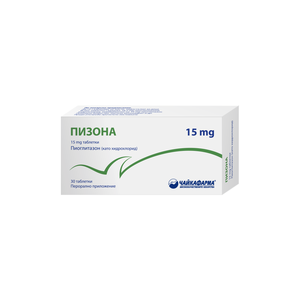 Pizona 15 mg 30 tablets / Пизона 15 mg 30 таблетки - Лекарства с рецепта