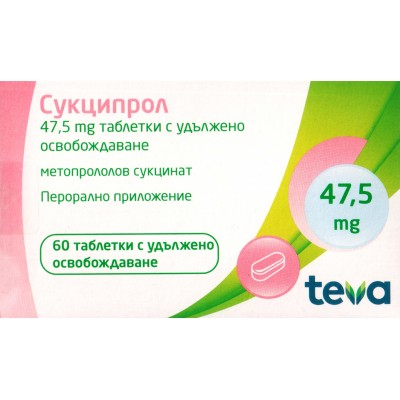 СУКЦИПРОЛ PR табл 47.5 мг х 60 бр