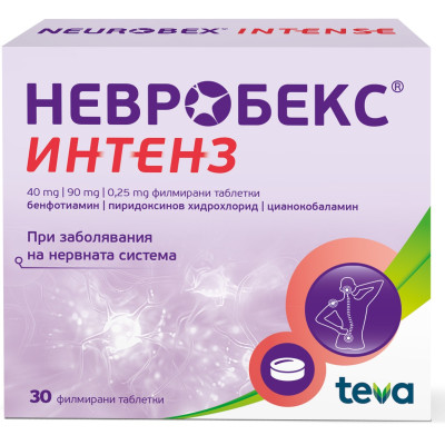 НЕВРОБЕКС ИНТЕНЗ 40 мг/90 мг/0.25 мг табл х 30 бр