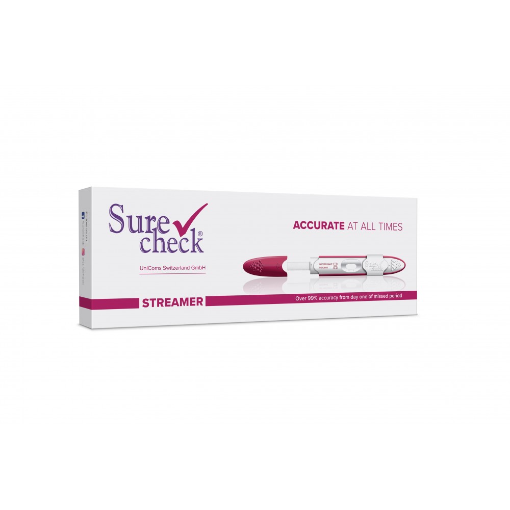 Surecheck Streamer Тест за бременност писалка х1 брой - Тестове за бременност и овулация