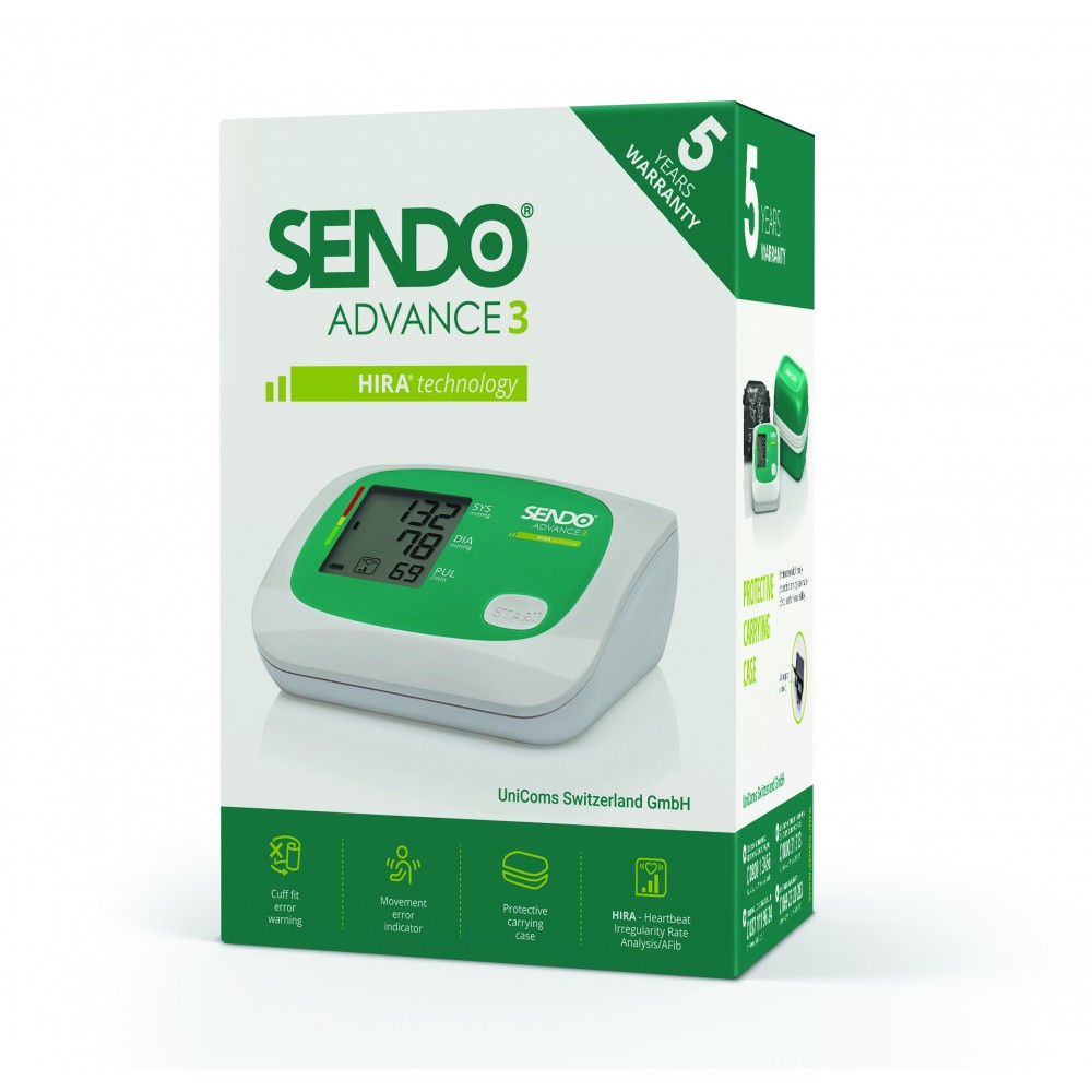 Sendo Advance 3 Hira Автоматичен апарат за измерване на кръвно налягане + Подарък Дигитален кантар - Апарати с маншон
