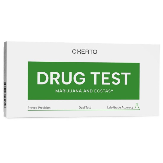 ТЕСТ ЗА НАРКОТИЦИ CHERTO за марихуана (THC) и екстази (MDMA) х 1 бр