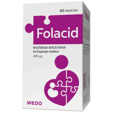 ФОЛАЦИД табл 400 мкг x 90 бр WEDO