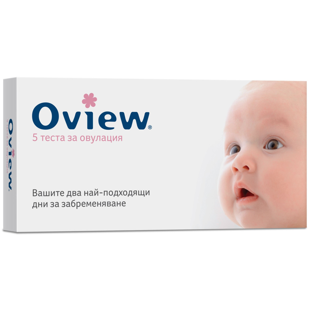 Oview Тест за овулация х5 лентички - Тестове за бременност и овулация