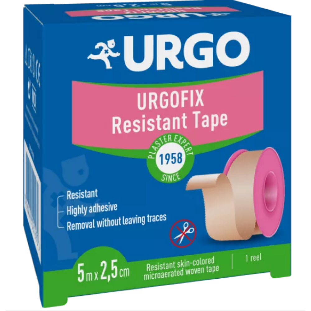 Urgofilm прозрачен хипоалергенен лейкопласт 5м х 2,5см - Лепенки и марли
