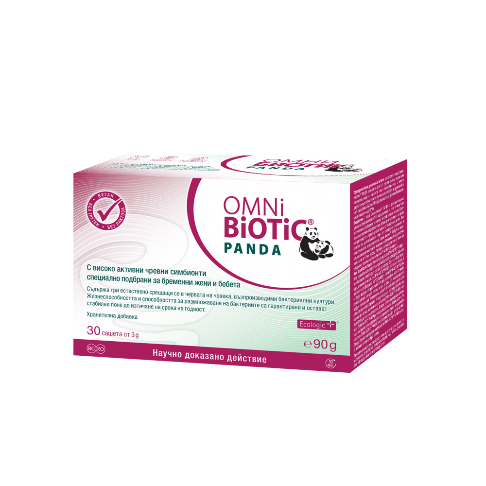 Omni Biotic Panda Пробиотик при имунологичен дисбаланс за майката и бебето 3 гр 30 сашета - Храносмилане