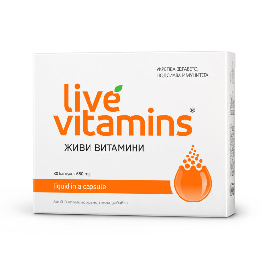 ВИТАСЛИМ LIVE VITAMINS ЖИВИ ВИТАМИНИ 680 мг капс х 30 бр