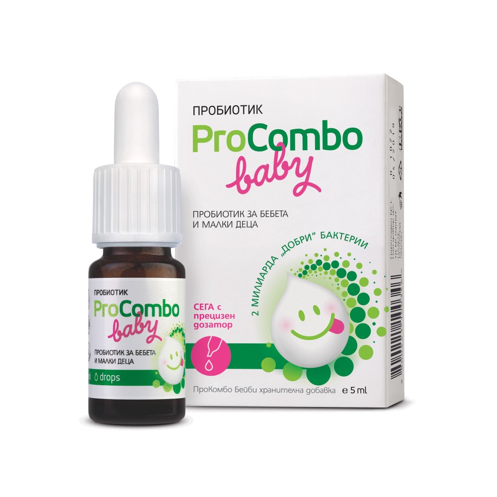 Vitaslim Прокомбо бейби Пробиотик за бебета и малки деца капки x5 мл - Пробиотици за деца