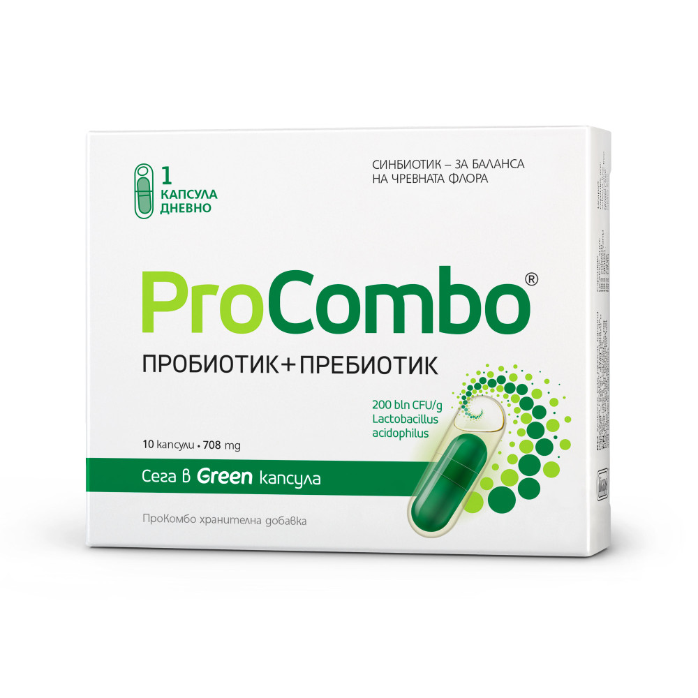 Vitaslim Прокомбо Пробиотик + Пребиотик 554 мг х10 капсули - Храносмилане