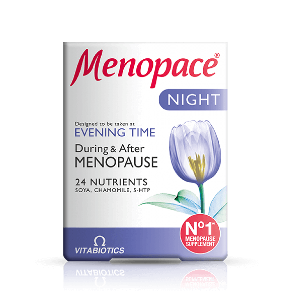 Menopace Night 30 таблетки - Хормонален баланс