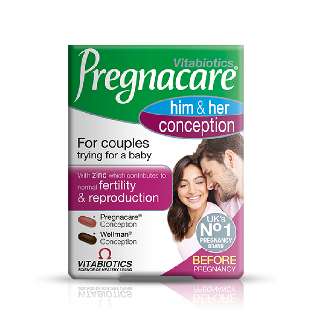 Pregnacare conception for him and her 60 tablets / Прегнакер зачеване за него и нея 60 таблетки - Бременност и кърмене Pregnacare conception for him and her 60 tablets / Прегнакер зачеване за него и нея 60 таблетки - Бременност и кърмене