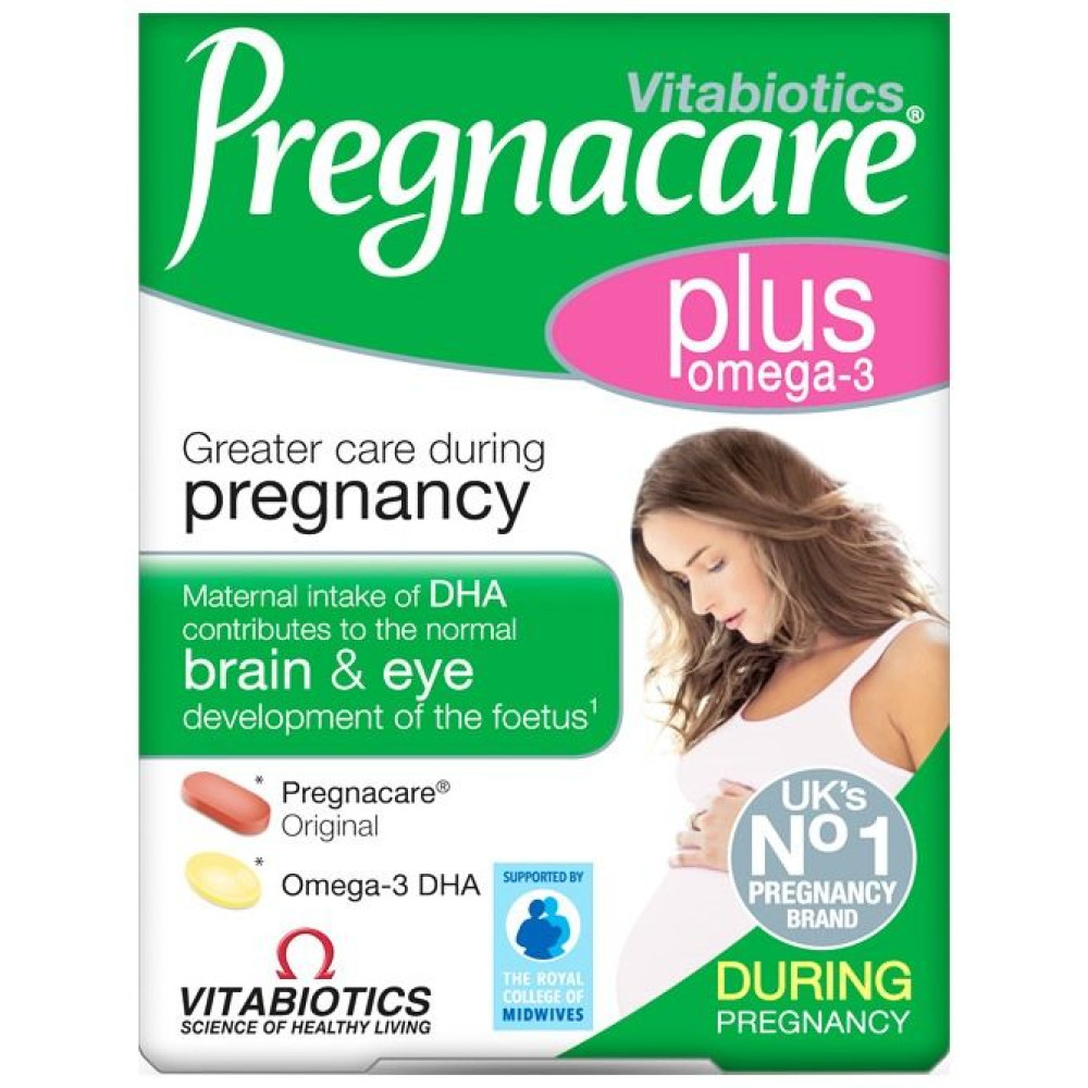 Pregnacare Plus Omega-3 28 tablets + 28 capsules / Прегнакеър Плюс Омега-3 28 таблетки + 28 капсули - Бременност и кърмене Pregnacare Plus Omega-3 28 tablets + 28 capsules / Прегнакеър Плюс Омега-3 28 таблетки + 28 капсули - Бременност и кърмене