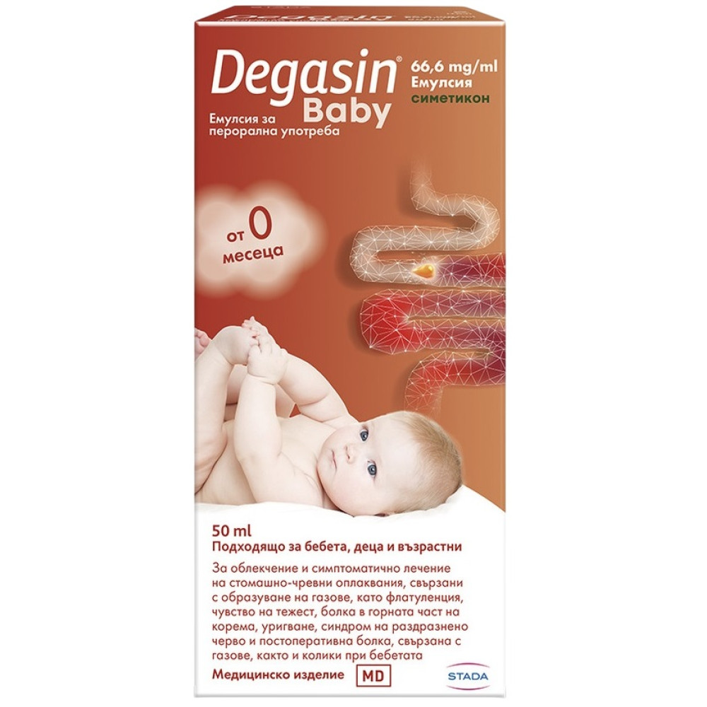 ДЕГАЗИН BABY емулсия симетикон 66.6 мг/мл 50 мл