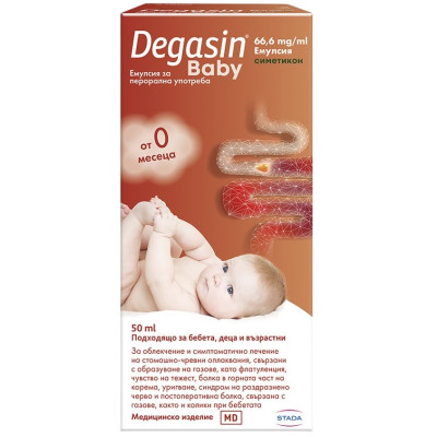 ДЕГАЗИН BABY емулсия симетикон 66.6 мг/мл 50 мл