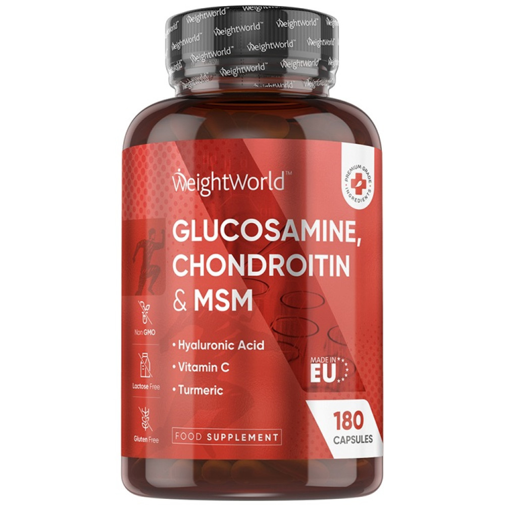 ГЛЮКОЗАМИН ХОНДРОИТИН И МСМ капс x 180 бр WEIGHT WORLD