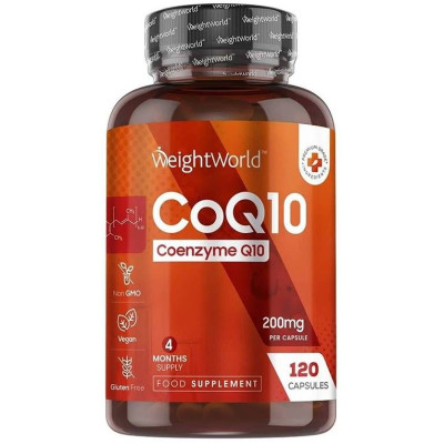 КОЕНЗИМ Q10 капс 200 мг х 120 бр WEIGHT WORLD КОЕНЗИМ Q10 капс 200 мг х 120 бр WEIGHT WORLD