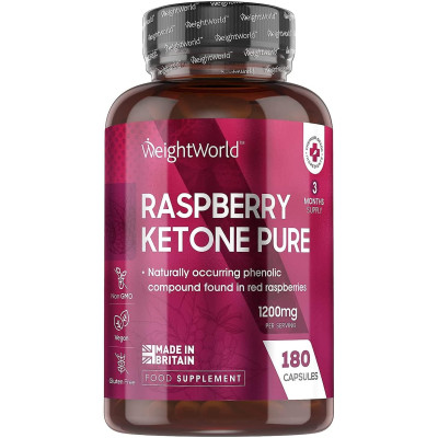 МАЛИНОВИ КЕТОНИ 1200 мг капс х 180 бр WEIGHT WORLD