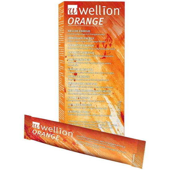 WELLION 1SHOT течна захар с ПОРТОКАЛ х 10 бр