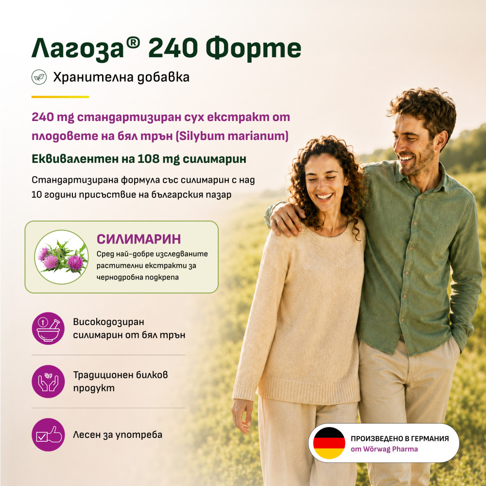 ЛАГОЗА 240 ФОРТЕ табл 240 мг х 50 бр - Храносмилателна система