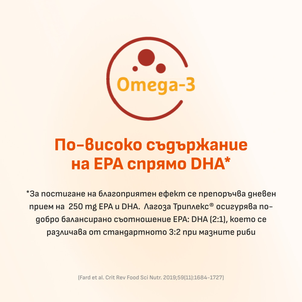 ЛАГОЗА ТРИПЛЕКС капс х 40 бр - Диабет и болести на обмяната на веществата