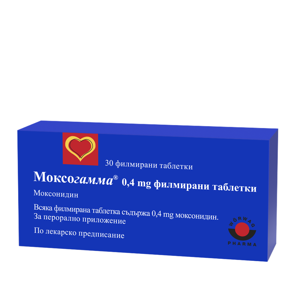 Moxogamma 0,4 mg 30 film-coated tablets / Mоксогамма 0,4 mg 30 филмирани таблетки - Лекарства с рецепта