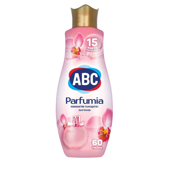 ABC концентриран омекотител ОРХИДЕЯ /розов/ 1440 мл /60 пранета/
