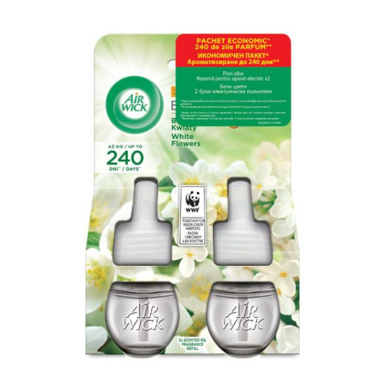 AIR WICK ESSENTIAL OILS пълнител БЕЛИ ЦВЕТЯ 19 мл х 2 бр