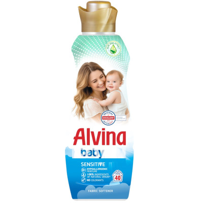 АЛВИНА BABY SENSITIVE омекотител за бебешки дрехи 880 мл /40 пранета/