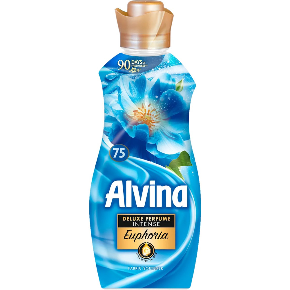АЛВИНА DELUXE PERFUME EUPHORIA омекотител за тъкани с дълготрайно ухание 1650 мл /75 пранета/ - Перилни препарати