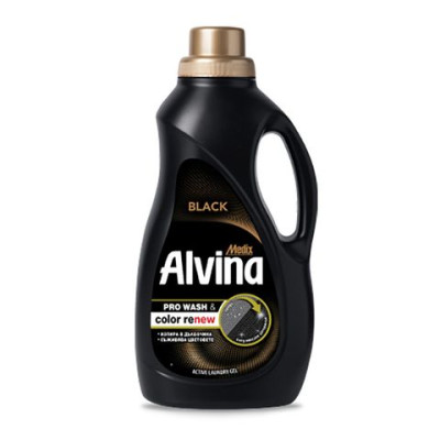 АЛВИНА PRO WASH & COLOR RENEW BLACK концентриран перилен препарат за черни тъкани 1.75 л /35 пранета/