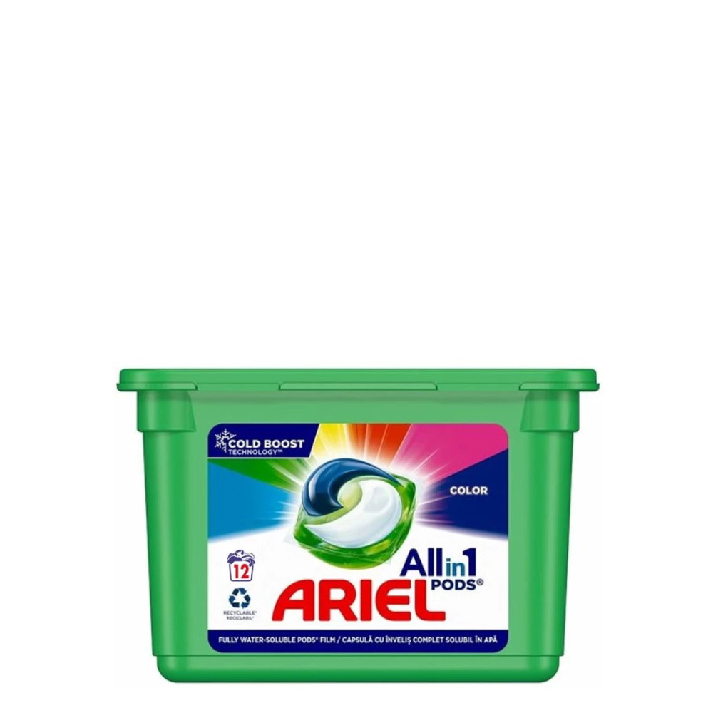 АРИЕЛ ALL in 1 PODS COLOR CLEAN&FRESH гел капсули за пране х 12 бр - Перилни препарати