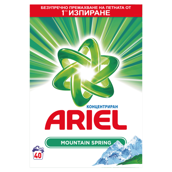 АРИЕЛ MOUNTAIN FRESH прах за пране 2.6 кг /40 пранета/