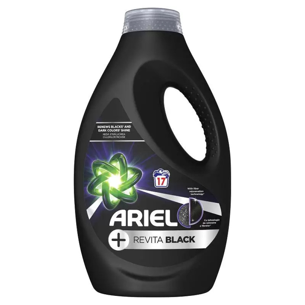 АРИЕЛ REVITA BLACK гел за пране за черни и тъмни тъкани 850 мл /17 пранета/ - Перилни препарати