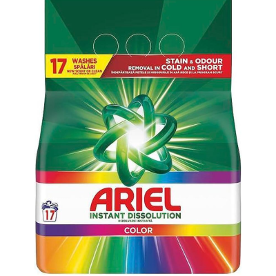 АРИЕЛ INSTANT DISSOLUTION POWDER COLOR прах за пране за цветни дрехи 1105 г /17 пранета/