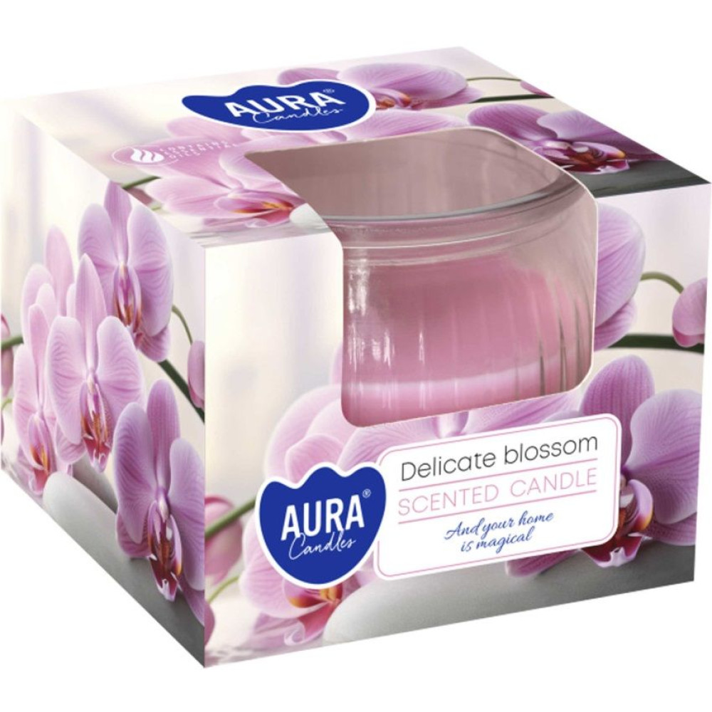 AURA ароматна свещ в чаша DELICATE BLOSSOM 80 г - Ароматизатори