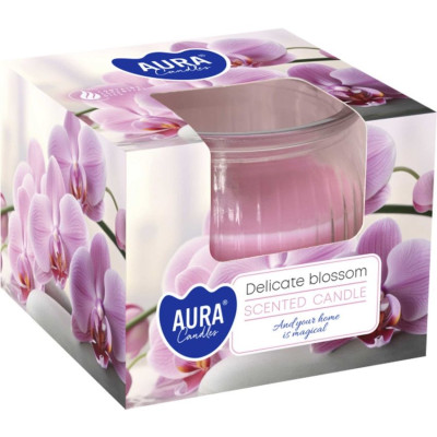 AURA ароматна свещ в чаша DELICATE BLOSSOM 80 г