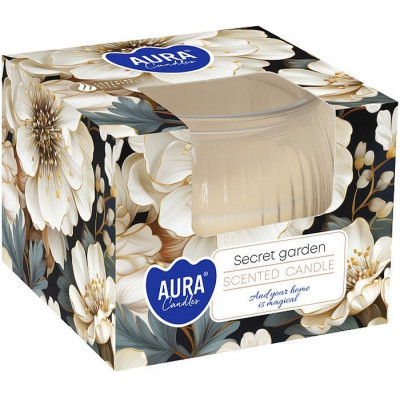 AURA ароматна свещ в чаша SECRET GARDEN 80 г