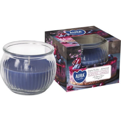 AURA ароматна свещ в чаша DARK FRUITS-ALMOND 80 г