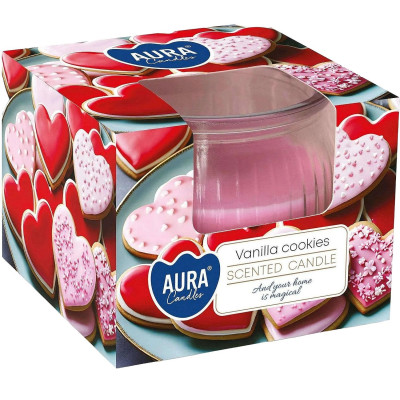 AURA ароматна свещ в чаша VANILLA COOKIES 80 г