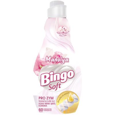 БИНГО SOFT омекотител концентрат MANOLYA /бял/ 1440 мл /60 пранета/