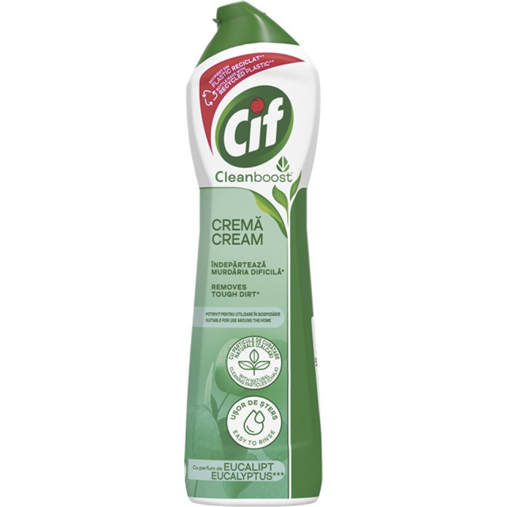 ЦИФ EUCALIPT крем за почистване на твърди повърхности с парфюм от Евкалипт 500 мл - Универсални препарати