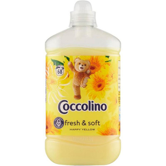 КОКОЛИНО HAPPY YELLOW концентриран омекотител 1700 мл /68 пранета/