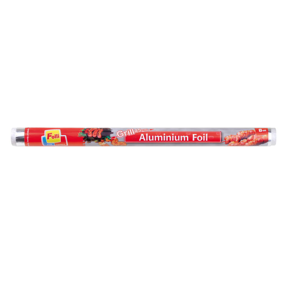 ФОЛИ GRILL ALUMINIUM алуминиево фолио, ролка 8 м х 45 см - Домашни потреби