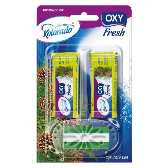 КОЛОРАДО OXY FRESH WC твърдо тоалетно блокче със свеж аромат на БОР 40 г х 3 бр