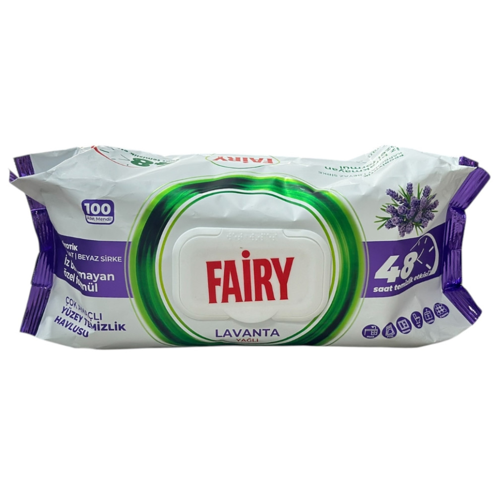 ФЕЪРИ LAVANTE почистващи мокри кърпи за повърхности ЛАВАНДУЛА х 100 бр -