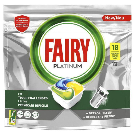 ФЕЪРИ PLATINUM капсули за съдомиялна машина х 18 бр 268 г